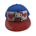 thumbnail image 1 of Gorra de béisbol DIY para niños, bloques de construcción de personalidad de verano, ensamblados, dibujos animados, hombres y mujeres, hip hop, gorra de padres e hijos, 1 of 4