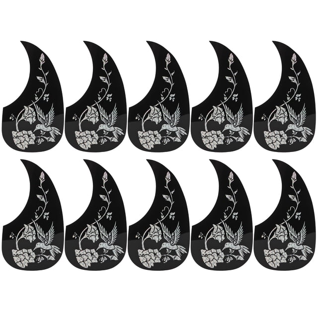 Protection de Guitare, Bonne Protection Ensemble de Plaques Résistant à l'Usure pour Instruments à Cordes Argent