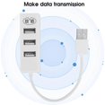 thumbnail image 3 of 4 Port USB Hub, Splitter, Docking Station, Laptop Parts, OTG, White, Data Transmission, 3 of 4