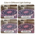 thumbnail image 7 of ODIKA Medallion Oriental With Maximalist Boho Floral Allover Motifs for Bedroom, Bedside, Nursery, Pet Friendly & Kids Safe, 7 of 7