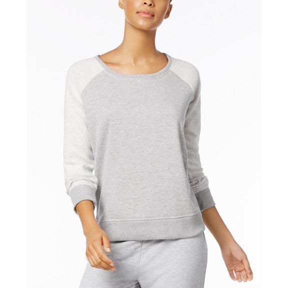 Jenni by Jennifer Women’s Moore Graphic-Print Pajama Tops, Ivory Grey, Medium