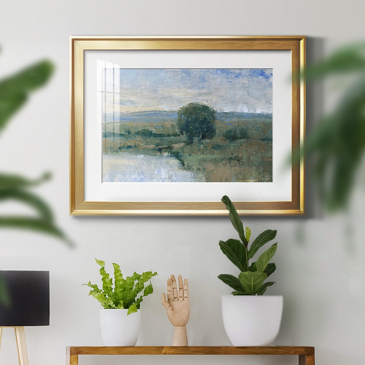 Riverbank Impression II Premium Framed Print - Ready to Hang