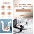 thumbnail image 4 of 3 piezas de perchero para zapatillas de baño, zapatero multifuncional, para colgar en la pared, sin taladrar, zapatero plegable autoadhesivo, 4 of 5