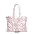 thumbnail image 2 of Women's Vintage Gingham Floral Quilted Tote Bag, Large Capacity Casual Shoulder Bag for Shopping, 2 of 6