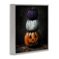 thumbnail image 3 of Stupell Industries Vintage Halloween Pumpkin Stack Gray Framed Giclee Art design by Lindsay Kivi Fine Art, 17 x 17, 3 of 8