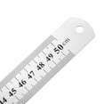 thumbnail image 3 of Uxcell 20 Inch Straight Ruler Measuring Tool 0.03'' Thickness Stainless Steel Silver Tone 1pcs, 3 of 4