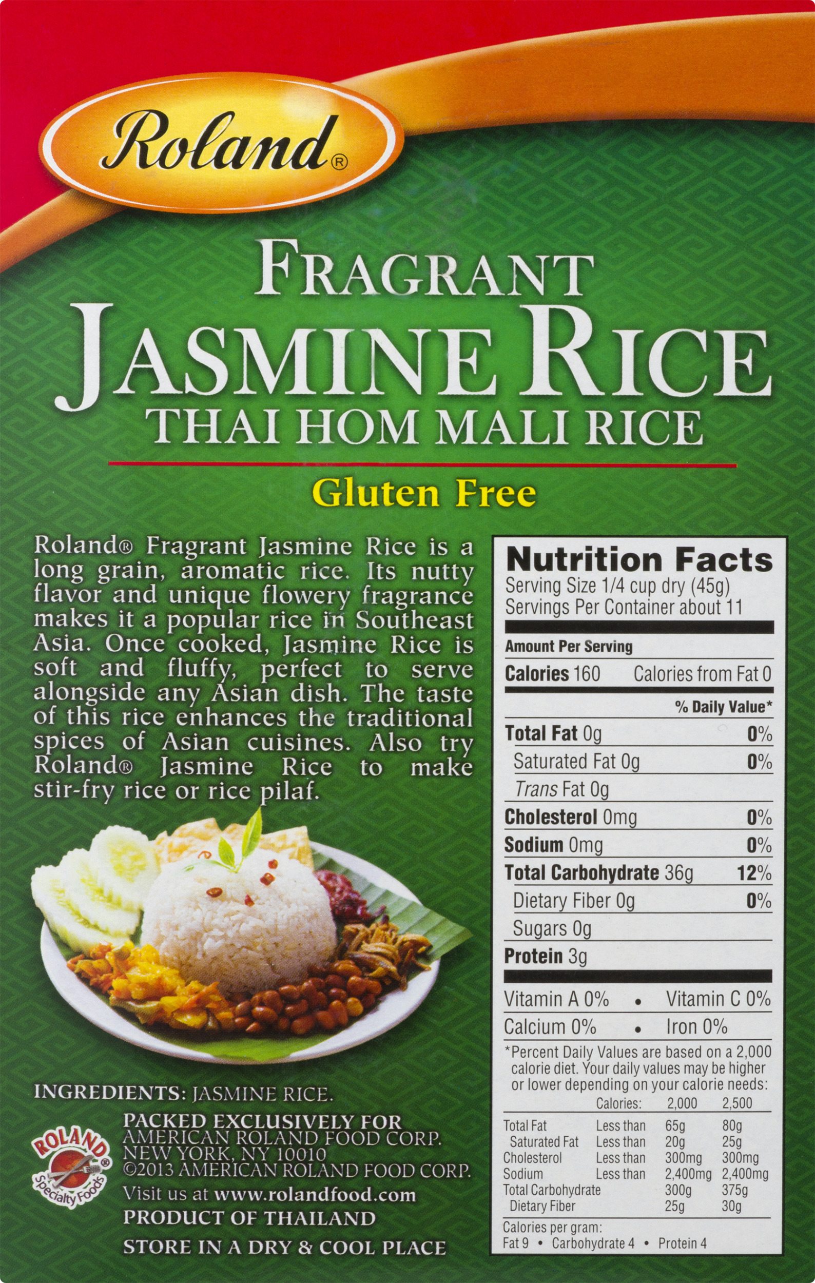 Roland Jasmine Rice, 17.6 oz