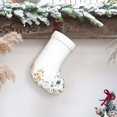 thumbnail image 6 of Yiaed Watercolor Floral Print Christmas Stockings, Christmas Stockings Hanging Ornaments, Christmas Stockings for Family Christmas Holiday Decorations, 6 of 7
