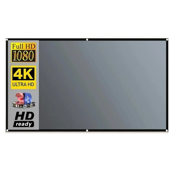 Projector Screen 16:9 Metal Anti Light Curtain Reflective Fabric Cloth ,Wrinkle-Free Outdoor Projector Screen