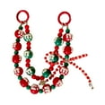 thumbnail image 3 of Llavero navideño con cuentas para mujer, cordón decorativo para teléfono móvil. Capas dobles, 3 of 9