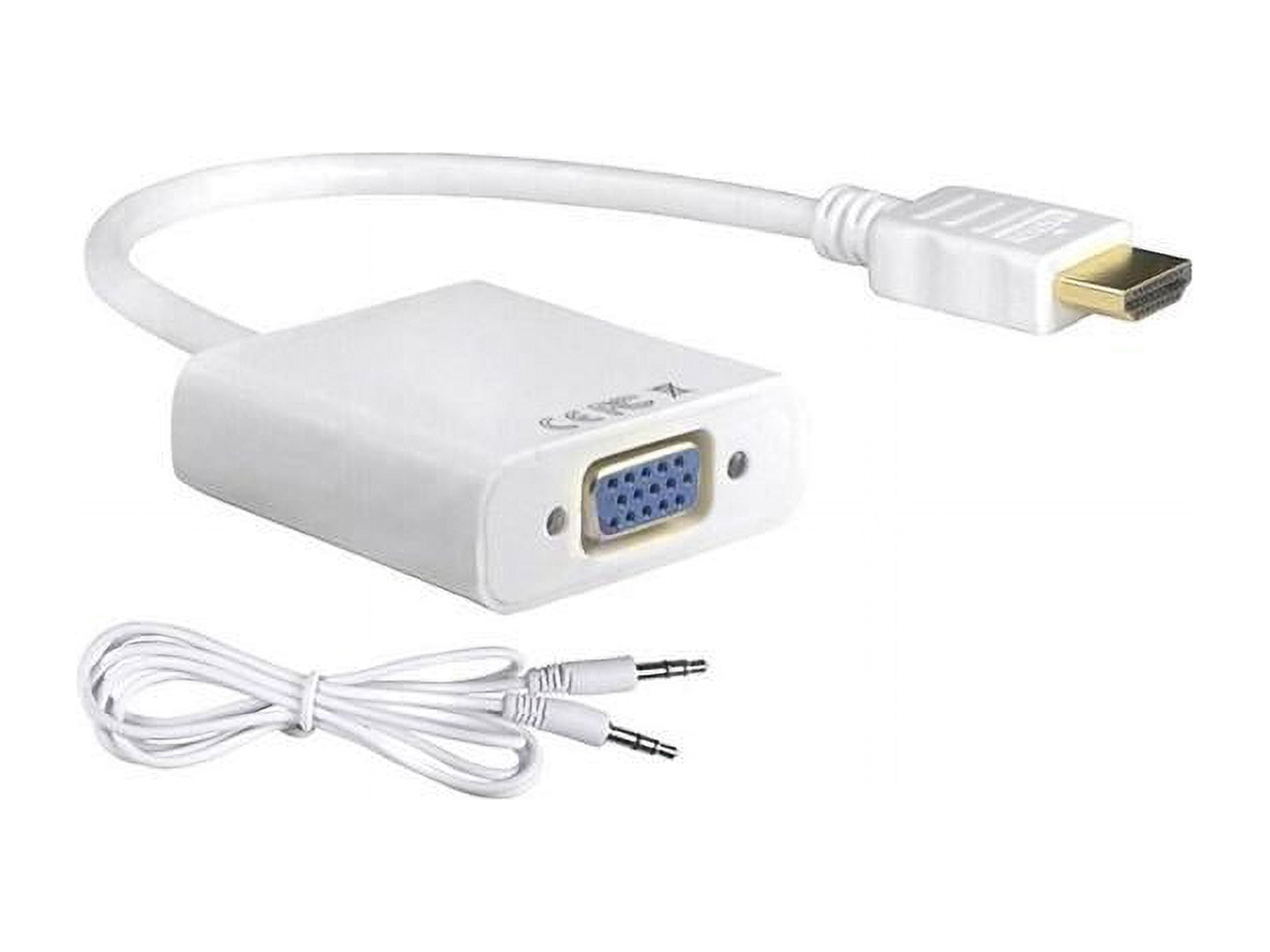 HDMI MALE TO VGA FEMALE M/F ADAPTER CABLE WITH AUDIO AND POWER
