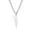 Silver, variant on Men Pendant Necklace Unisex Chain Solid Color Thunder Flash Shape Neck Decoration Hip Hop Style Geometric Men Necklace Adult Jewelry