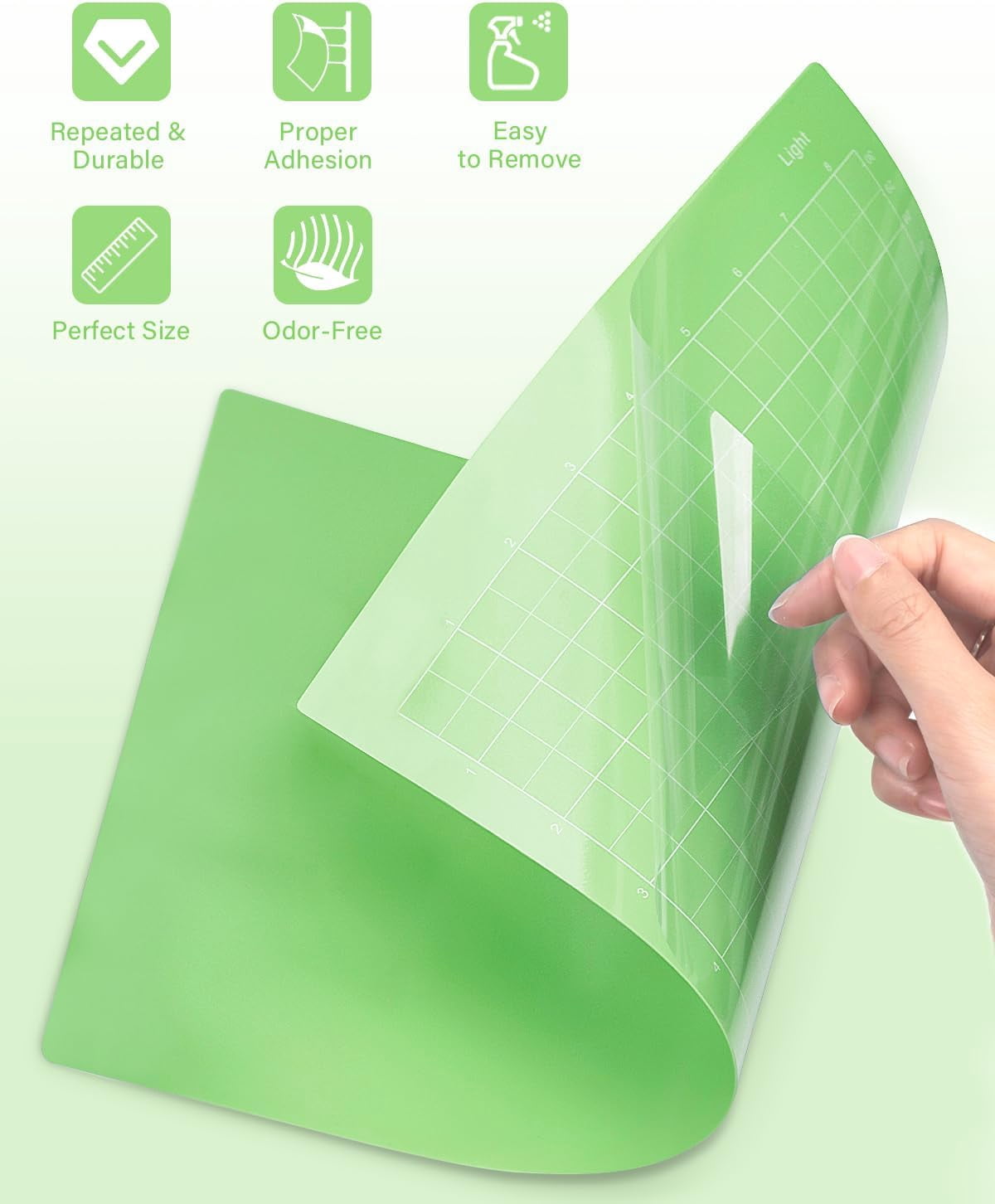 Cutting Mat for Cricut Joy Xtra 12x8.5in 6 Pack Variety Adhesive (Standard & Light Grip) Reusable Craft Cutting Mats Sticky Accessories Replacement for Cricut Maker & Explore