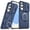 Blue, variant on Dteck Case for Samsung Galaxy S25 Edge ,Military Grade Built-in Kickstand Cover Magnetic Rotate Ring Holder Heavy Duty TPU+PC Shockproof Drop Protect Phone Case for Galaxy S25 Edge,Orange