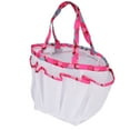 thumbnail image 3 of Mesh Tote Bag, Toiletry Storage Bag Wear Resistant Multiple Pockets PVC Material Large Capacity With Buckle For Beach Swimming For Travel Outside White, 3 of 8