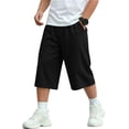 thumbnail image 2 of OGLCCG Boys Capri Pants, Boys 3/4 Cropped Athletic Sweatpants, Wide Leg Loose Fit Casual Jogger Pants with Pockets for Kids Size 5-14, 2 of 8