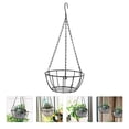 thumbnail image 3 of Hanging Planter Basket Flower Balcony Holder Pot Railing Plant Metal Iron Flowerpot Baskets Planters Wall Rail Shelf, 3 of 7