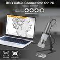 thumbnail image 2 of Microscopio digital Ninyoon 4K WiFi 50-1000X USB para iPhone, 2 of 5