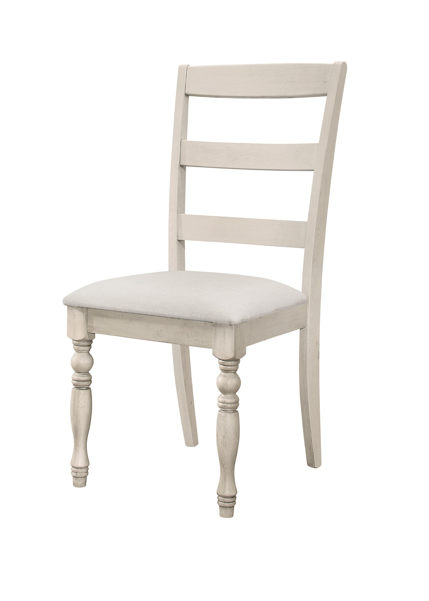 Home Design Savannah Dining Chair (Set of 6), Antique Gray, Ladder-back design, Padded seat, Turned front legs, Comfortable seating, Modern style, Durable construction