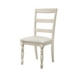 thumbnail image 4 of Home Design Savannah Dining Chair (Set of 6), Antique Gray, Ladder-back design, Padded seat, Turned front legs, Comfortable seating, Modern style, Durable construction, 4 of 5