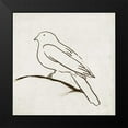 thumbnail image 2 of Reeves, Tom 20x20 Black Modern Framed Museum Art Print Titled - Bird I, 2 of 5