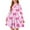 #A10-Hot Pink, variant on Abcomgle Valentines Dresses for Girls 7-8 Cute A-Line Long Sleeve Midi Dress for Girls Cute Love Heart Dress Outfits Crewneck Holiday Swing Dresses for Girls,
