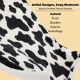 thumbnail image 2 of Gentlesoft Cow Print Blanket for Christmas, Cute Cow Bedding Sherpa Fleece Thick Warm Throw Blanket Cozy Gifts for Women, Men, Kids, Teen Girls & Boys, Grandkids, Black and White, 50"x60", 2 of 8