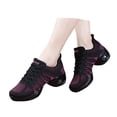 thumbnail image 4 of Wovix Women's Jazz Shoes Lace-up Sneakers Modern Dance Shoes Platform Walking Dance Shoes Cushioning Shoes Soft Basic Versatile And Sneakers Athletic Footwear, 4 of 7