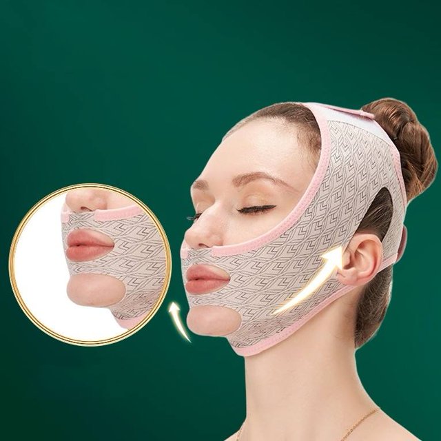 Mascarilla Facial Shuxiu Wang Adelgazante V Line Mask Chin Lifting Antienvejecimiento
