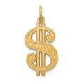 thumbnail image 1 of 14K Yellow Gold Dollar Sign Charm, 1 of 2
