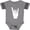 Football Heather and Smoke, variant on Inktastic Rocker Horns Boys or Girls Baby Bodysuit
