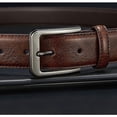 thumbnail image 4 of Black Mens 35mm Double Loop Leather Belt, 4 of 5