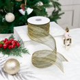 thumbnail image 3 of Cinta decorativa MAYREEL, 6,35 cm, verde musgo, alambrada, 9,1 m, 3 of 9