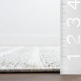 thumbnail image 2 of nuLOOM Lucretia Striped Tassels Area Rug, 5' x 8', Lucretia Ivory, 2 of 9