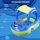 thumbnail image 4 of Baby Inflatable Pool Float With Canopy, Car Shaped Swim Float Boat For Infant Toddler Kids, 4 of 5