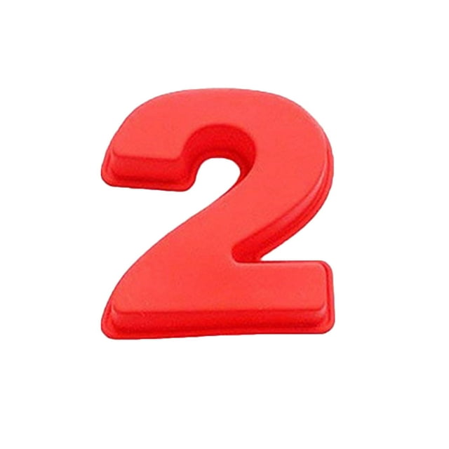 Agiferg Birthday Number Silicone Cake Mold Pizza Pan Baking Cake Bread Kitchen DIY Mould