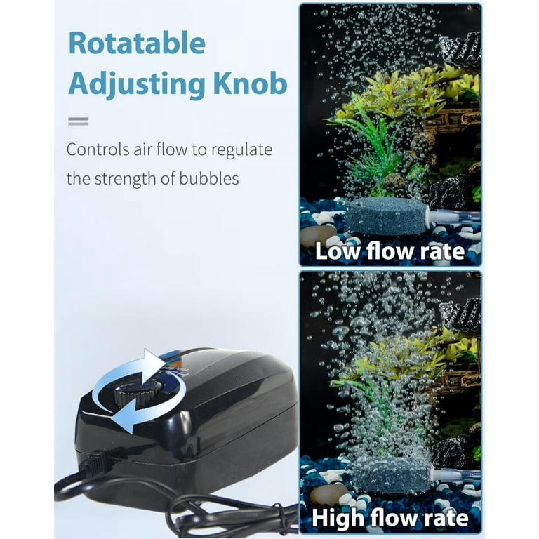 fish tank air pump accessories 304 Stainless Steel Aquarium Flow Control Valve 8mm High Pressure Resistant cleanable and easy to use. hygger Mini Aquarium Air Pump