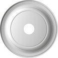 thumbnail image 5 of Ekena Millwork 19"OD x 3 1/2"ID x 1 1/2"P Traditional Thermoformed PVC Ceiling Medallion (Fits Canopies up to 11 1/2"), Aged Dark Steel, 5 of 5