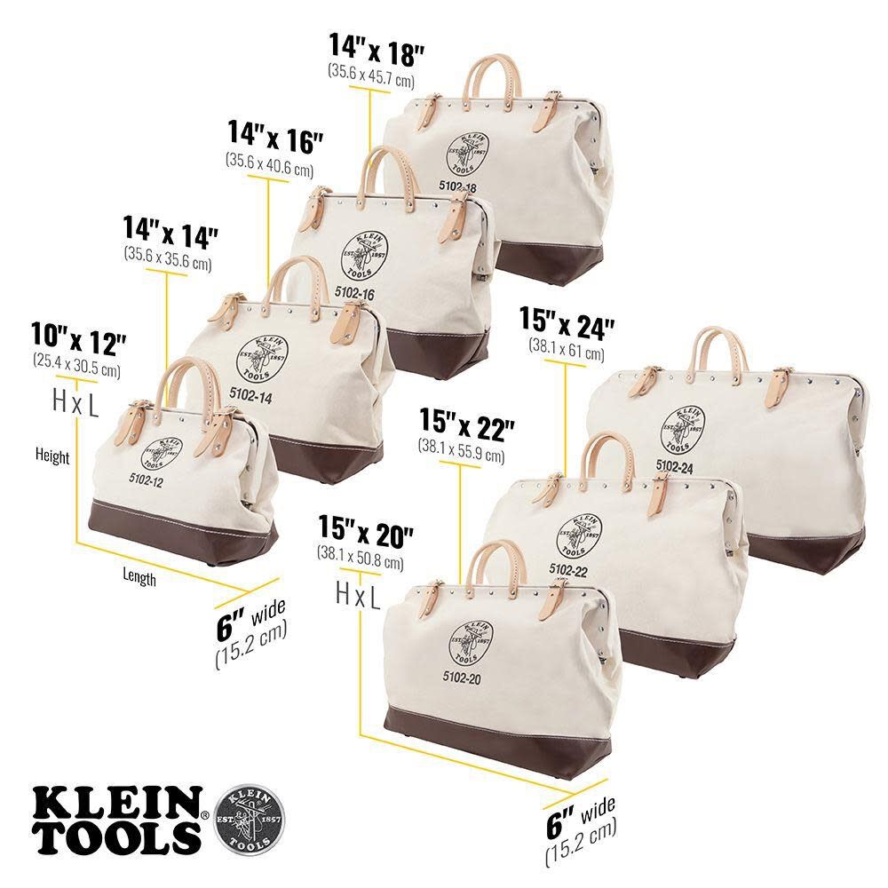 Klein Tools 20In Canvas Tool Bag