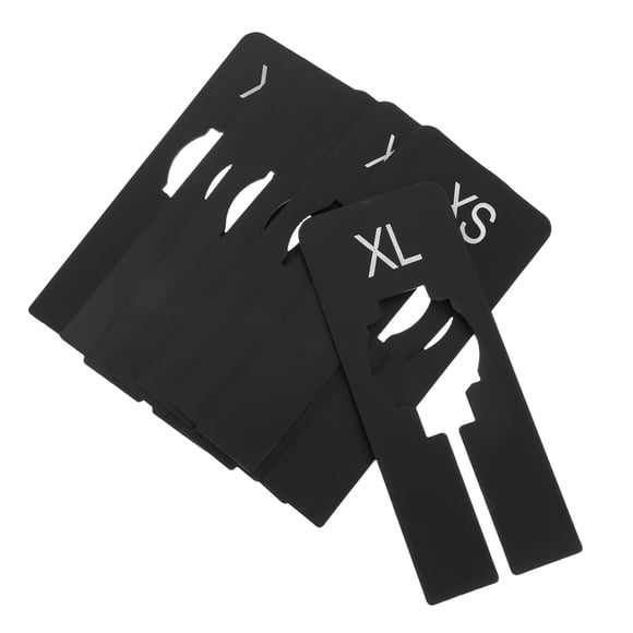 OULII 8Ud Divisores Rectangulares Negros De Plástico Para Ropa Organizador Universal Para Armarios Y Comercios
