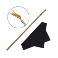 thumbnail image 2 of Cleaning Rod with Cloth Flute Cleaning Kit Woodwind Musical Instruments Accessories, 2 of 6