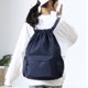 thumbnail image 5 of Mochila con cordón, bolsa deportiva para gimnasio, bolsa de viaje para yoga, para mujeres y hombres, bolsa de gimnasio impermeable, mochila de día, azul oscuro, 5 of 6