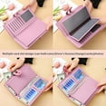 thumbnail image 3 of Wallets for Women Slim Leather Credit Card Holder RFID Blocking Bifold Thin Wallet with 4 Clear Windows Zipper Pocket, 3 of 7
