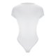 thumbnail image 5 of Body de una pieza para mujer de Fnochy, mono sexy de canalé con cuello cuadrado y manga corta., 5 of 6