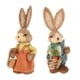 thumbnail image 5 of 2x Figuras de primavera Adornos de conejito de Pascua Esculturas de paja artificial para estilo B, 5 of 9