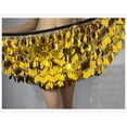 thumbnail image 4 of Ediodpoh Carnival Glitter Skirt Women's Sequin Sparkly Lace up Waist Adjustable Mini Party Belly Dance Performance Skirt Womens Skirts Gold One Size, 4 of 4