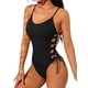 thumbnail image 2 of Traje de Baño de una Pieza para Mujer Traje de Baño de una Pieza con Abertura Alta para Mujer Traje de Baño de una Pieza Negro S, 2 of 6