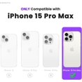 thumbnail image 2 of Compatible con iPhone 15 Pro Max Case 6.7", Funda de silicona líquida delgada de 3 capas de goma de gel suave cubierta completa Funda para iPhone 15 Pro Max de 6.7 pulgadas, 2 of 4