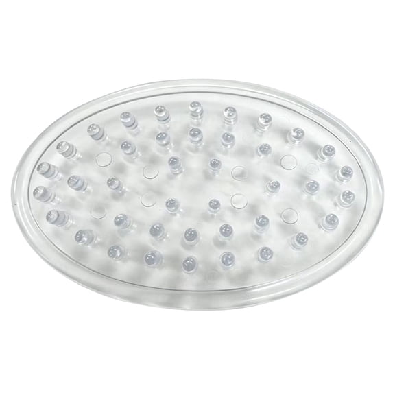 ZMGEJPW 1 Pack Silicone Soap Dish with Drain Holes, Non-Slip Draining Bar Soap Holder Tray for Bathroom, Shower & Kitchen Sink,Clear, 4.53*3.14 in