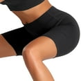 thumbnail image 3 of Xuanfei Women Solid Color High Waist Butt Lift Tummy Control Yoga Shorts with Pockets, 3 of 5